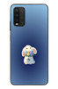 Le Balvo Redmi 9T Uyumlu Çiçekli Tavşan Baskılı Silikon Kılıf
