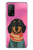 Le Balvo Xiaomi Mi 10 T Uyumlu Sevimli Siyah Köpek Baskılı Silikon Kılıf