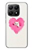 Le Balvo Xiaomi Mi 15T Uyumlu Pembe Kalpli Kedi Baskılı Silikon Kılıf
