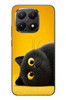 Le Balvo Xiaomi Mi 15T Uyumlu Yan Bakan Siyah Kedi Baskılı Silikon Kılıf