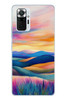 Le Balvo Redmi Note 10 Pro Uyumlu Renkli Pastel Günbatımı Baskılı Silikon Kılıf