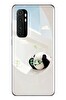 Le Balvo Xiaomi Mi 10 Lite Uyumlu Gözlüklü Panda Baskılı Silikon Kılıf