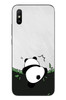 Le Balvo Redmi 9A Uyumlu Bambuya Çıkan Panda Baskılı Silikon Kılıf