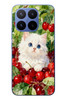 Le Balvo Xiaomi 17T Pro Uyumlu Kirazlı Kedi Baskılı Silikon Kılıf