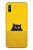 Le Balvo Redmi 9A Uyumlu Sarı Gözlü Kedi Baskılı Silikon Kılıf