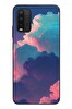 Le Balvo Redmi 9T Uyumlu Renkli Doğal Bulutlar Baskılı Silikon Kılıf