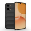 Başkenttekno Xiaomi Poco X8 Pro Max Kılıf Esnek TPU Oyuklu Arka Yüzey Tasarımlı Etnik Silikon Kapak Siyah 