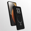 Başkenttekno Xiaomi Redmi Note 15 Pro Plus Uyumlu Magsafe Şarj Standlı Halka Yüzüklü Samara Kılıf Kapak Siyah 