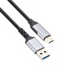 Vcom CU401M-1.8 Type-C to USB 3.2 Gen 2 1.8 M 10 Gbps 3A Şarj Kablosu