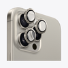 Safeus iPhone 15 Pro Max - 15 Pro ile Uyumlu Safir Temperli Kamera Lens Koruyucu Naturel Titanyum