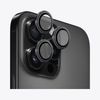 Safeus iPhone 16 Pro Max - 16 Pro ile Uyumlu Safir Temperli Kamera Lens Koruyucu Siyah Titanyum 