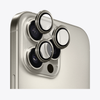 Safeus iPhone 16 Pro Max - 16 Pro ile Uyumlu Safir Temperli Kamera Lens Koruyucu Naturel Titanyum