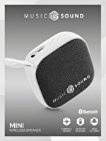 Music Sound Beyaz Mini Bt Hoparlör
