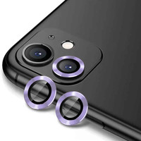 Zore Apple iPhone 12 Cl-12 Premium Safir Parmak İzi Bırakmayan Anti-Reflective Kamera Lens Koruyucu Lila