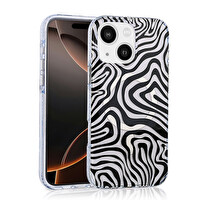 Zore iPhone 13 Jago Siyah Beyaz Kapak