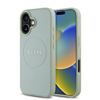 Guess iPhone 16 Kılıf Kapak Yeşil