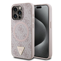 Guess iPhone 15 Pro Max Kılıf Kapak Pembe