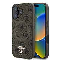 Guess iPhone 16 Kılıf Kapak Kahverengi