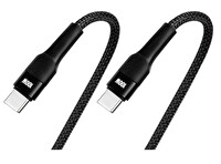Ttec 2Dk55S Alumicable Duo USB-C – 2 USB-C 100W 150Cm Hızlı Şarj Kablosu Siyah