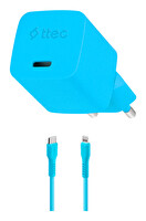 Ttec Smartcharger Gan 20W PD Lightning Kablolu Seyahat Şarj Aleti Mavi 2Scg20Lnm