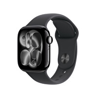 Apple Watch Series 11 GPS 42mm Simsiyah Alüminyum Kasa ve Siyah Spor Kordon - S/M