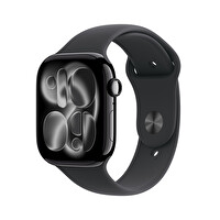 Apple Watch Series 11 GPS 46mm Simsiyah Alüminyum Kasa ve Siyah Spor Kordon - M/L