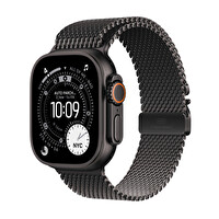 Apple Watch Ultra 3 GPS + Cellular 49mm Siyah Titanyum Kasa ve Siyah Titanyum Milano Loop - Orta