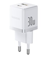 Baseus Palm Hızlı Şarj Cihazı  C+U 30W EU Beyaz