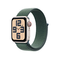 Apple Watch SE GPS + Cellular 40mm Yıldız Işığı Alüminyum Kasa ve Göl Yeşili Sport Loop