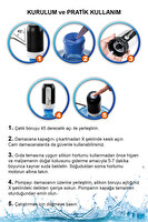 Vayomy Şarjlı Otomatik Damacana Su Pompası 1200 Mah Bataryalı Siyah