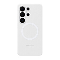 Samsung Galaxy S26 Ultra Silikon Beyaz Magnet Kılıf