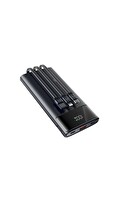 Shaza 10.000 Mah 22.5W Kablolu Taşınabilir Şarj Cihazı Siyah