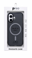 Preo iPhone 16 Mika Soft Color Siyah Magsafe Telefon Kılıfı