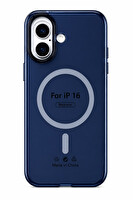 Preo iPhone 16 Mika Soft Color Mavi Magsafe Telefon Kılıfı