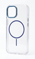 Preo iPhone 15 Mavi Standlı Magsafe Telefon Kılıfı