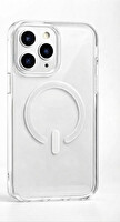 Preo iPhone 16 Şeffaf Standlı Magsafe Telefon Kılıfı