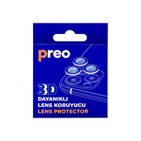Preo Samsung Galaxy S26 Ultra 3D Dayanıklı Lens Koruma