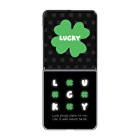 Samsung Galaxy Z Flip8 Flipsuit Kılıf (Lucky) - Siyah