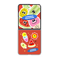 Samsung Galaxy Z Flip8 Flipsuit Kılıf (Summer Vacation) - Çok renkli