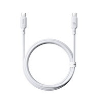 Baseus Silky Series Type-C - Type-C 100W 1 m Beyaz Hızlı Şarj Kablosu