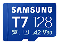 Samsung 128GB T7 microSDXC UHS-I U3 V30 A2 170MB/s MB-MB128T/WW MicroSD Hafıza Kartı