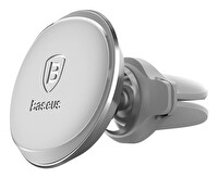 Baseus MagSafe Araç Telefon Tutucu Kablo Klipsli Havalandırma Versiyon Gri