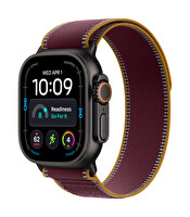 Apple Watch Ultra 4 GPS + Cellular 49mm Siyah Titanyum Kasa ve Burgonya Trail Loop - M/L
