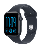 Apple Watch SE 3 GPS + Cellular 44mm Gece Yarısı Alüminyum Kasa ve Lacivert Spor Kordon - S/M
