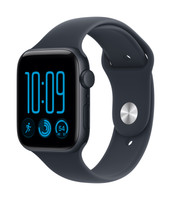 Apple Watch SE 3 GPS 44mm Gece Yarısı Alüminyum Kasa ve Lacivert Spor Kordon - M/L