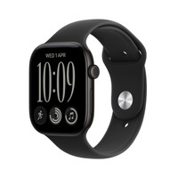 Apple Watch Series 12 GPS 42mm Siyah Alüminyum Kasa ve Siyah Spor Kordon - S/M