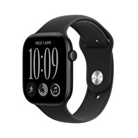 Apple Watch Series 12 GPS 46mm Siyah Alüminyum Kasa ve Siyah Spor Kordon - M/L