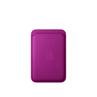 Apple MK9G4ZM/A iPhone için MagSafe özellikli Mikro Dokuma Cüzdan Macenta