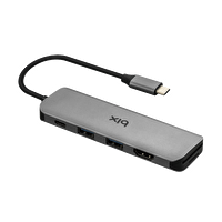 Daytona BIX BX09HB Type C To OTG 2-Port Hub (USB 3.0)+4K HDMI+PD Çevirici
