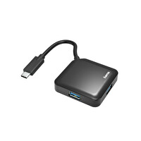 Hama HM.200112 Usb 3.2 Usb C Hub 1:4 Bus Powered Siyah
